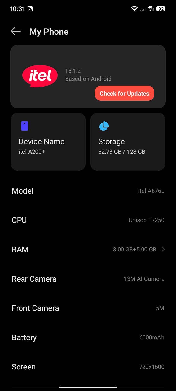 Itel Other Model 0