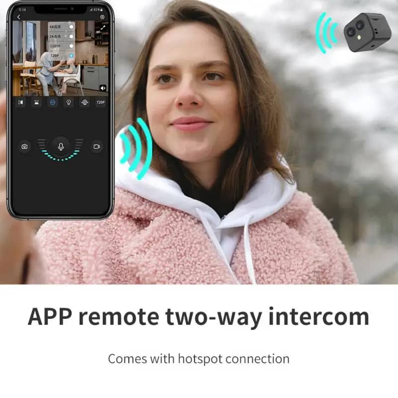 4K Mini WiFi Camera | Wireless Security Camera | Night Vision 4
