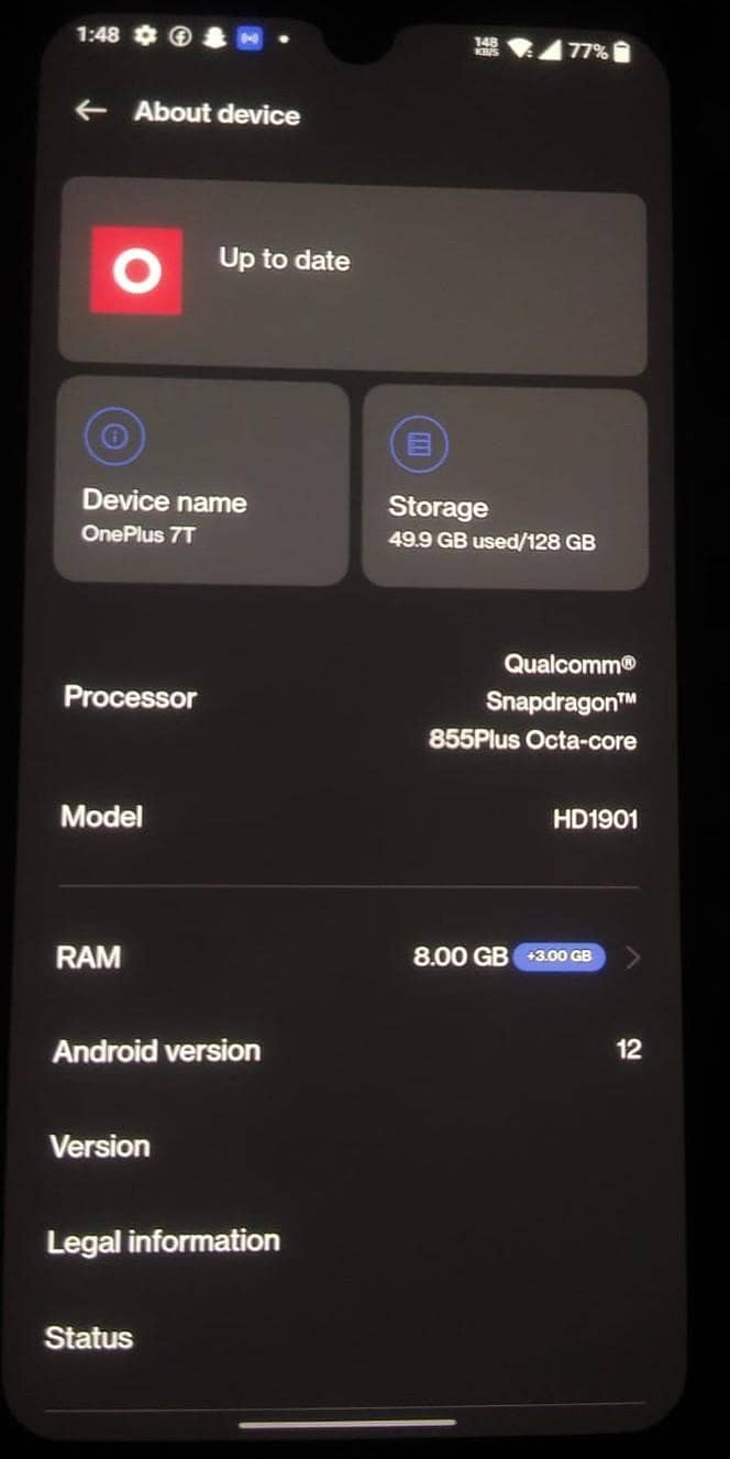 One Plus 7T 1