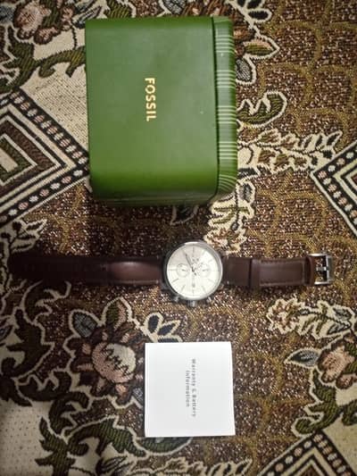 Fossil Men's Chronograph Watch with Box & Warranty Card