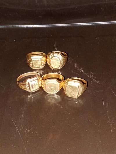 Golden brass ring