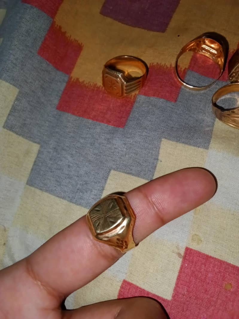 Golden brass ring 1