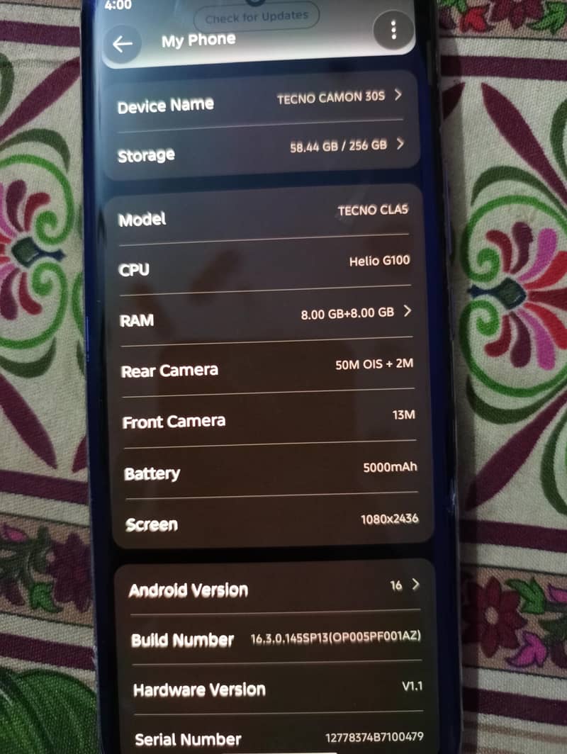 Tecno CAMON 30S 1