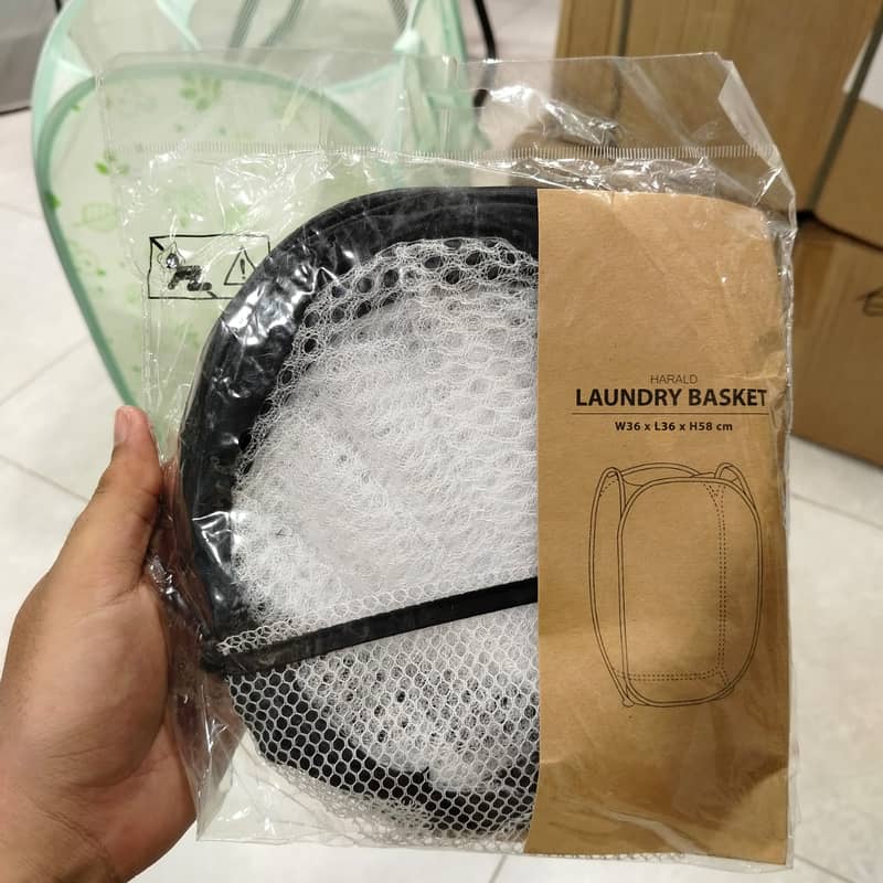 Large Size Foldable Laundry Storage Basket - Assorted Design 1