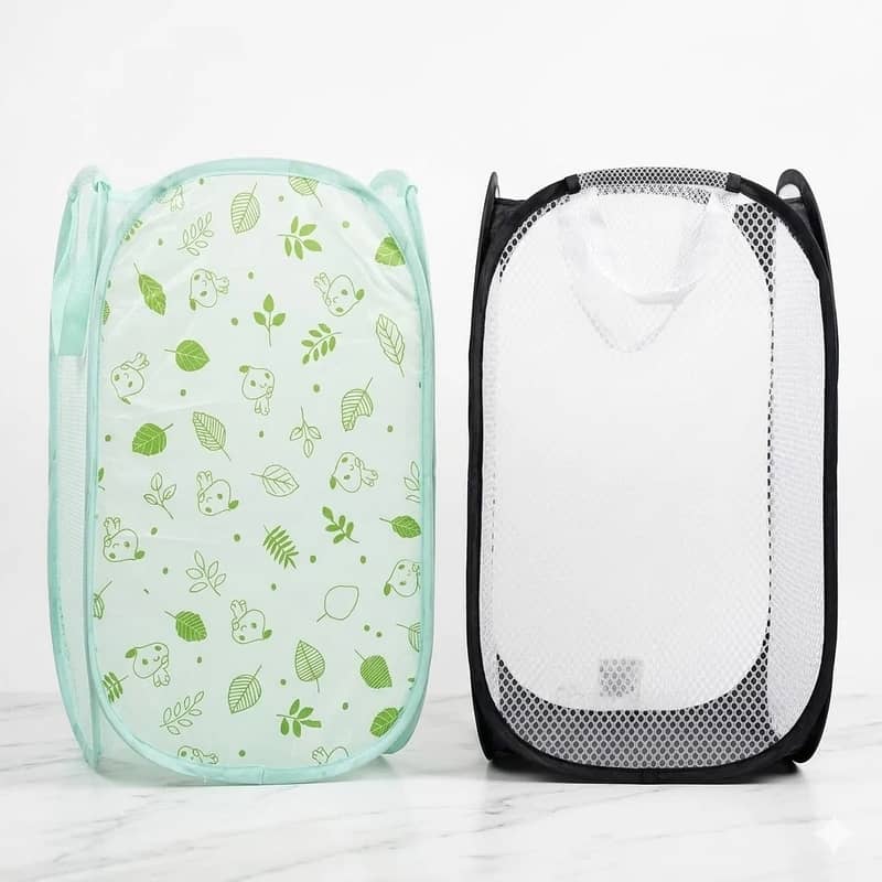 Large Size Foldable Laundry Storage Basket - Assorted Design 4