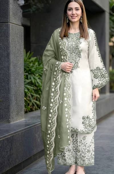 CHIFFON EMBROIDERED LUXURY COLLECTION 2026  FABRIC WEIGHLESS CHIFFON/M