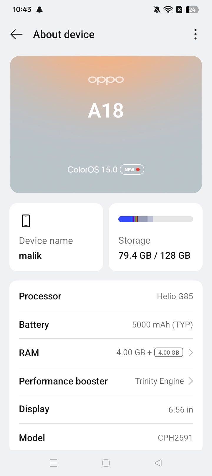 OPPO A18 1