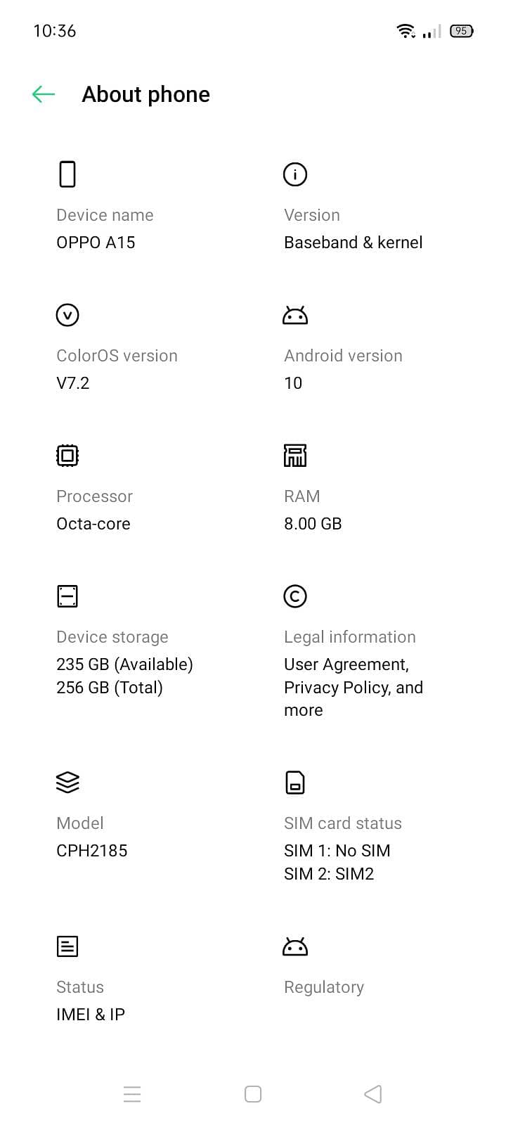 OPPO A15 3