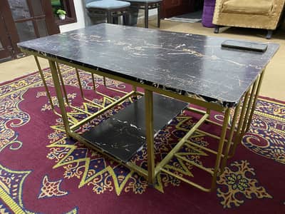 Rod table  and wall mirror