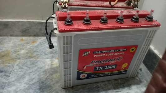 used Tx 2500 tall tubler battery