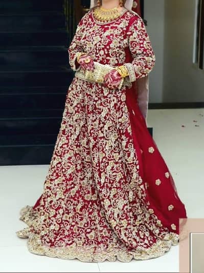 Heavy Bridal One Time Used Lehnga