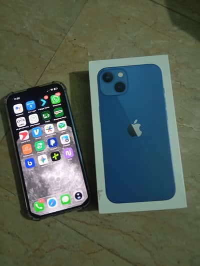 Apple iPhone 13 128GB Blue Colour with Box E-sim time available
