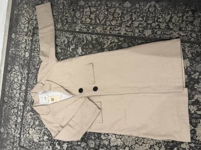 Women beige winter coat