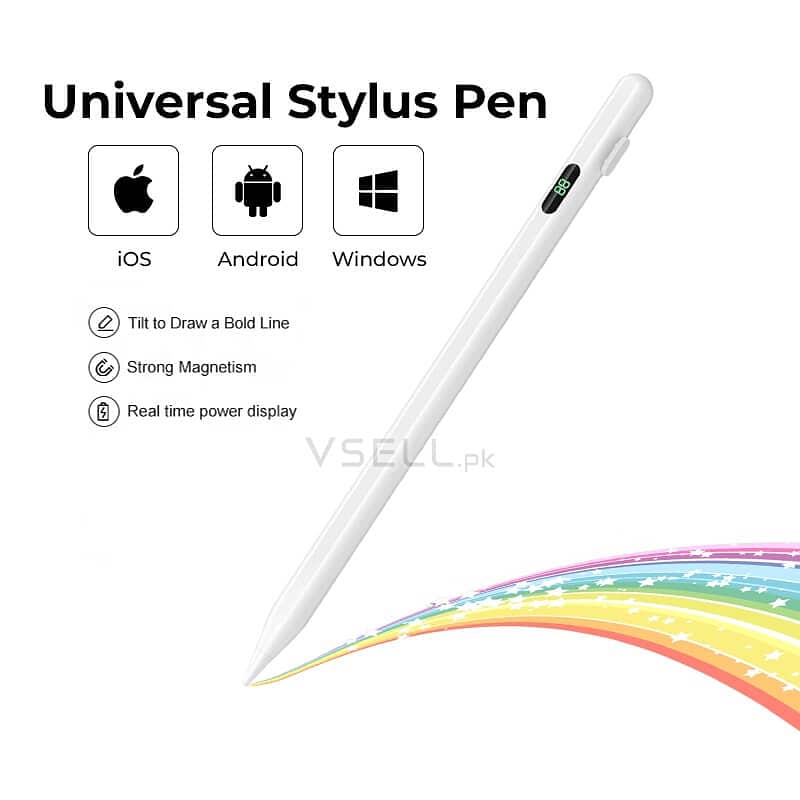 Universal Stylus Pen - Digital Battery Display - For iOS/Android/Win ...