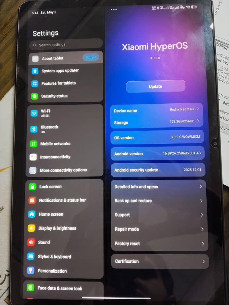 tablet redmi pad 2 1