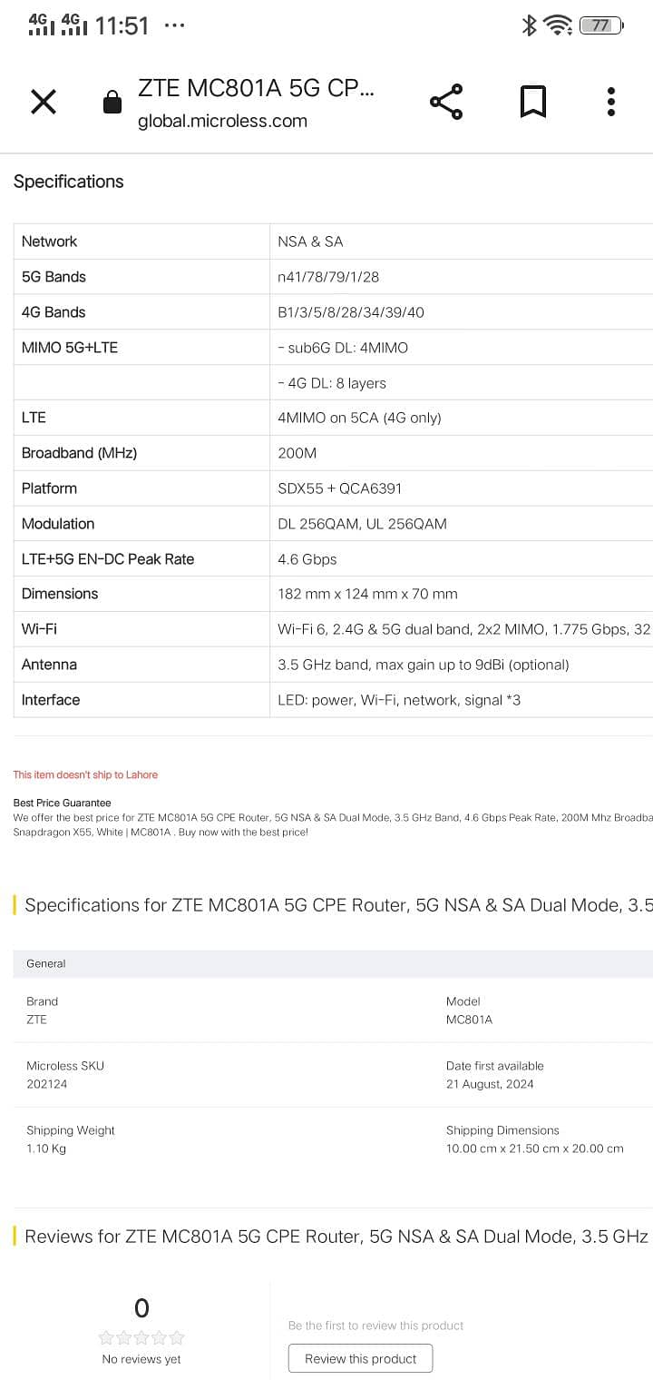 ZTE MC801A 5