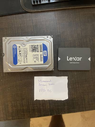 128gb lexar ssd 500gb hard drive wd blue