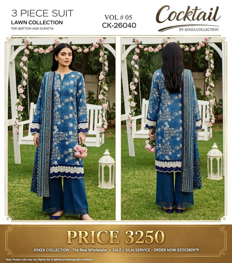 3 Piece Suit Lawn Collection - 2026 New Volume - Eastern - 1120915298
