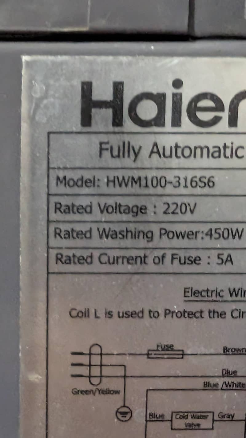 haire automatic Washing machine 1
