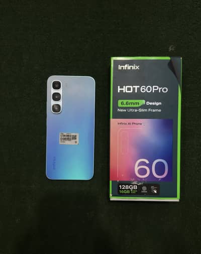 Infinix Hot 60 Pro with box and charger