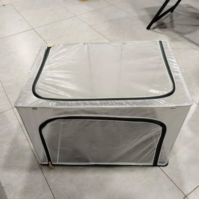 Premium Foldable Cloth Storage Box with Metal Frame