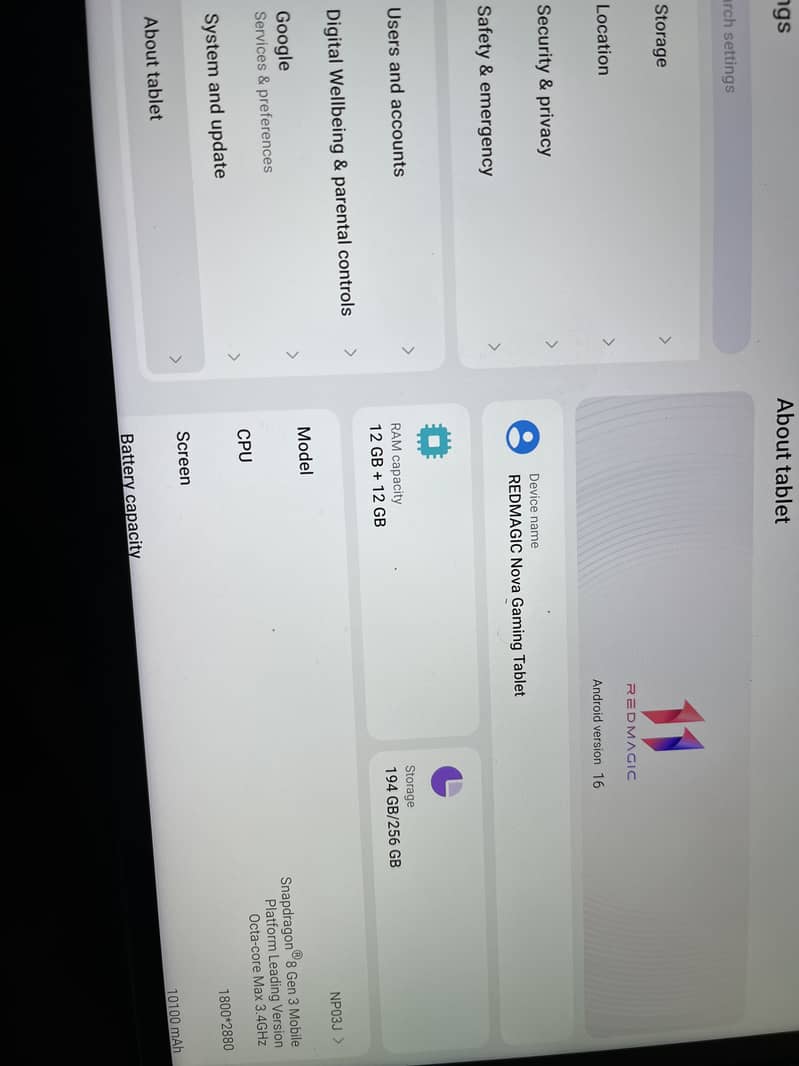 redmagic nova gaming tablet 2