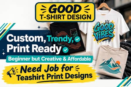need job for teashirt printing