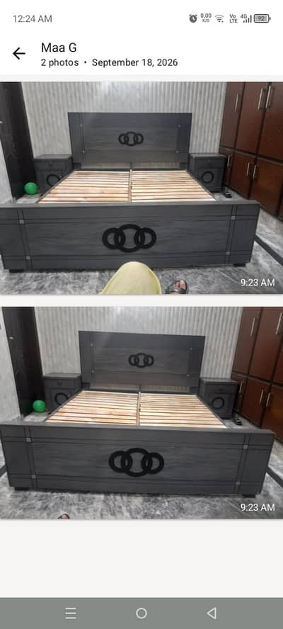 king Size bed with Side Table