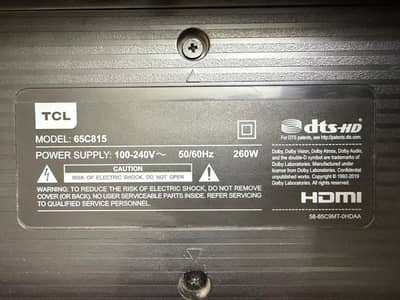 L65C815 LED TV ANDROID SMART