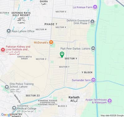 1 KANALPLOT AVAILABLE FOR SALE IN DHA PH 7 BLOCK Y. . BEST LOCATION