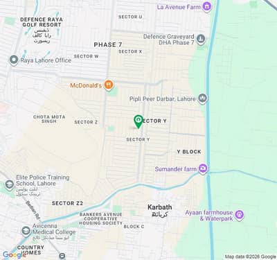 1 KANALPLOT AVAILABLE FOR SALE IN DHA PH 7 BLOCK Y. . BEST LOCATION