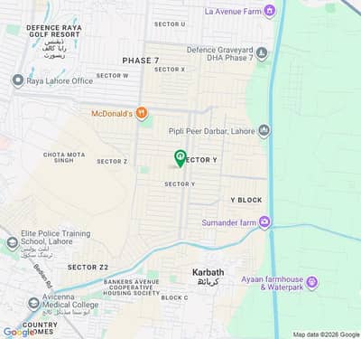 1 KANAL PLOT AVAILABLE FOR SALE IN DHA PH 7 BLOCK Y. . BEST LOCATION