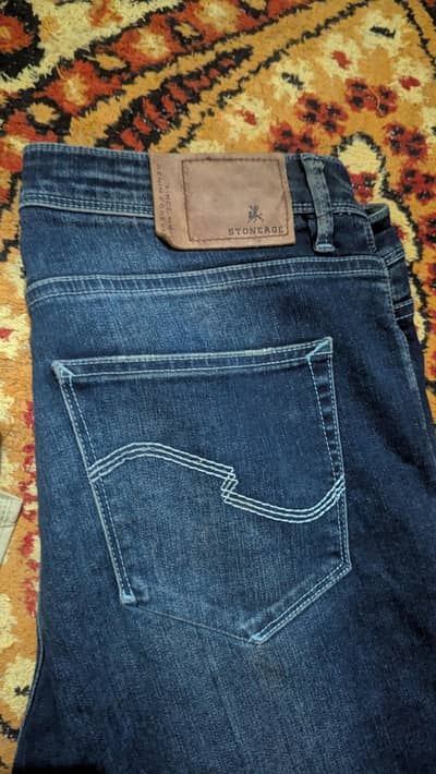jeans and Beige trouser
