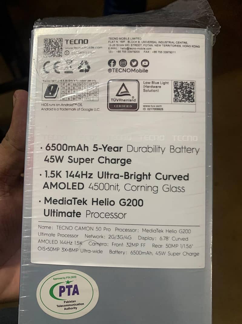 Tecno camon 50 pro 4