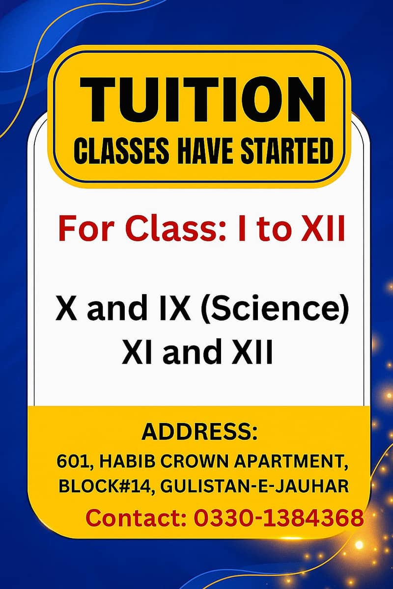 Tuition Classes from (1 till 12th) - Tuitions & Academies - 1120916691