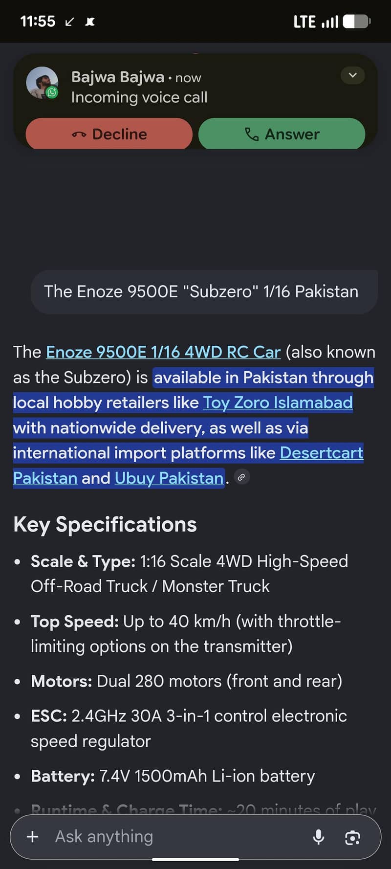 The Enoze 9500E 