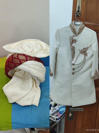 Sherwani with Kulah for the age of 4,5 yrs of  boy for sale. little Neg