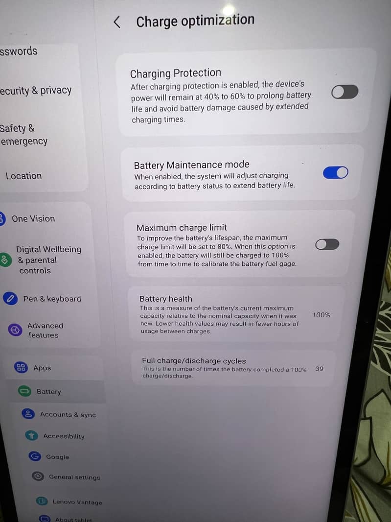 Lenovo yogatab 8gb 256gb front glass broken screen proper working me h ...
