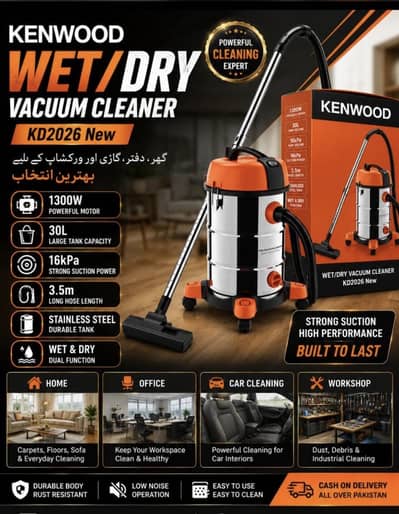 Vacuum Kenwood wet and dry