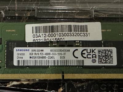 Samsung 8GB DDR5 4800MHz Laptop RAM (SODIMM)