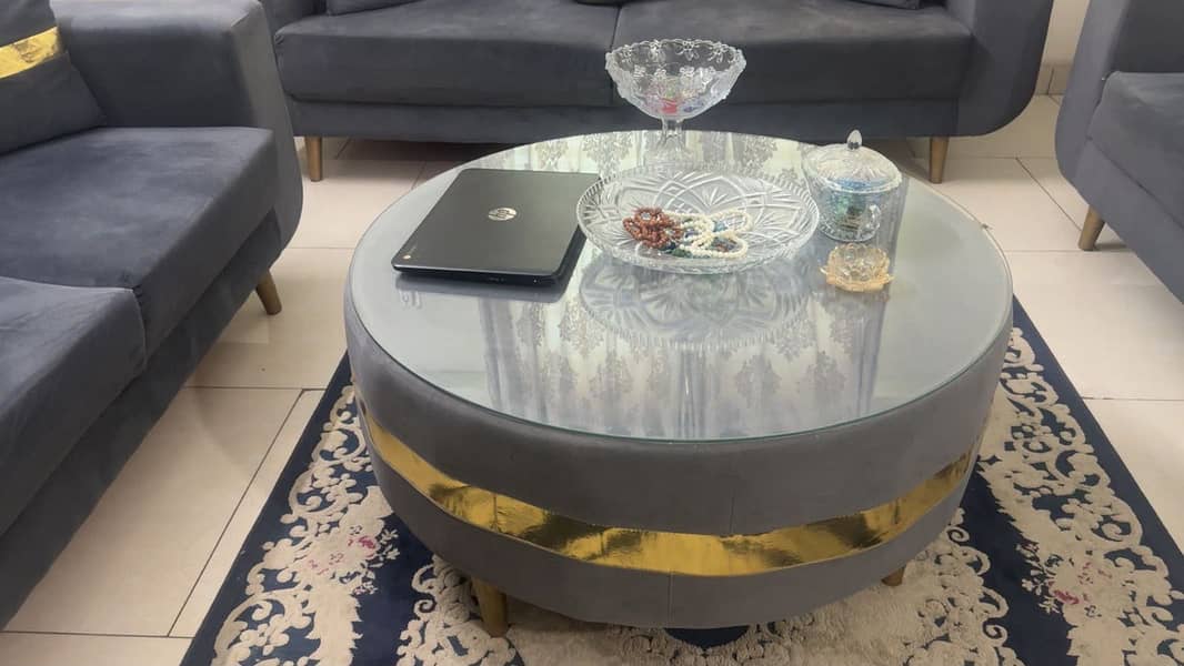 7 Seater Sofa Set with Table 1