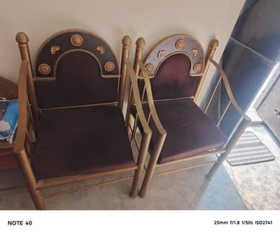 5 seater iron sofa set with centre table