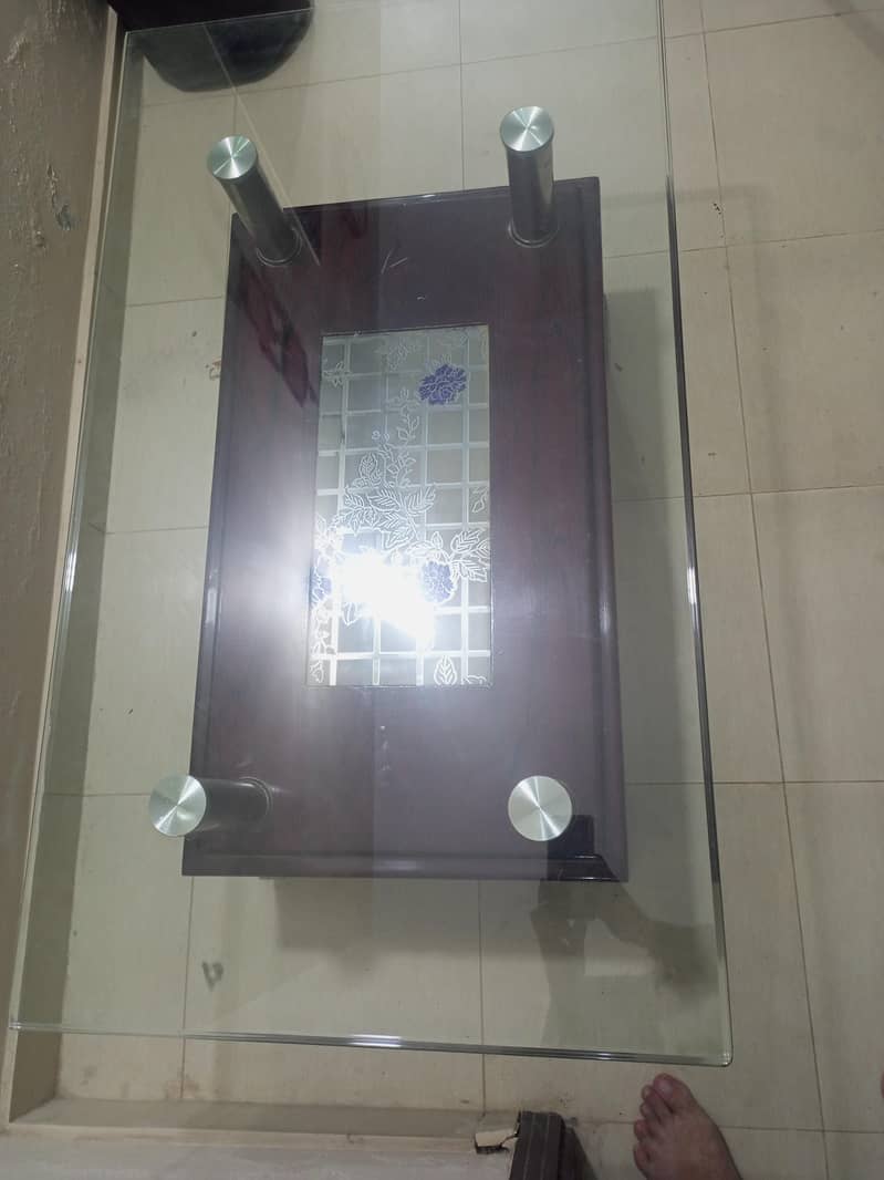 CENTER TABLE WITH GLASS - Coffee Tables - 1120917886