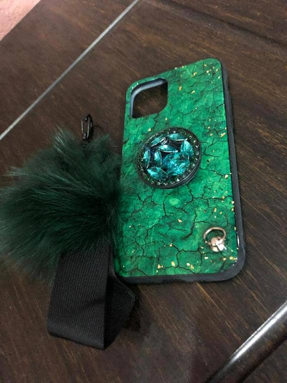 3 in 1 glitter marble pop socket cover