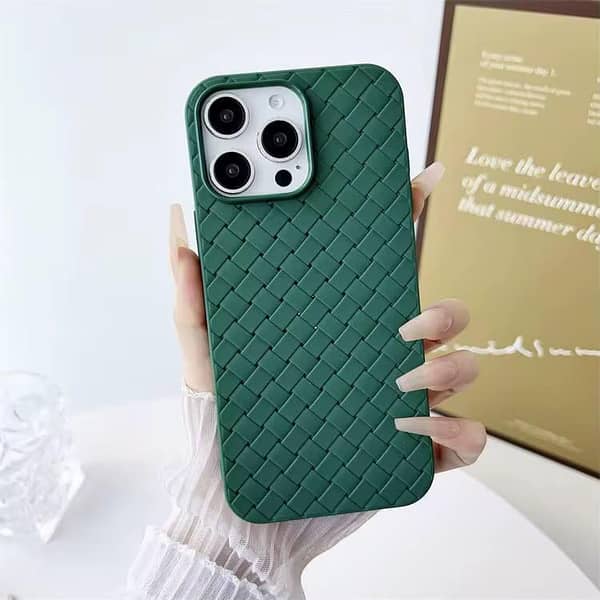Woven Iphone Case Red and Green