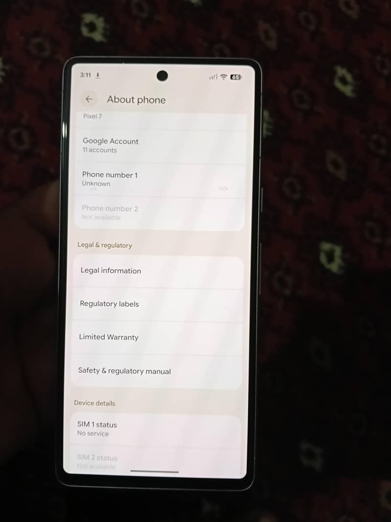 Google Pixel 7 5