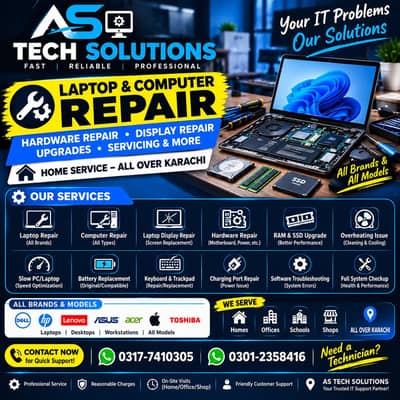 Laptop Hardware Repair | Display & Parts Replacement