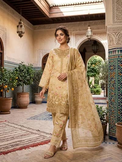 Ladies khaddar 3 PC Suit new collection 2026