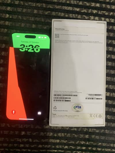Apple iPhone 16 Pro Max PTA Approved 10/9 condition all box accessorie