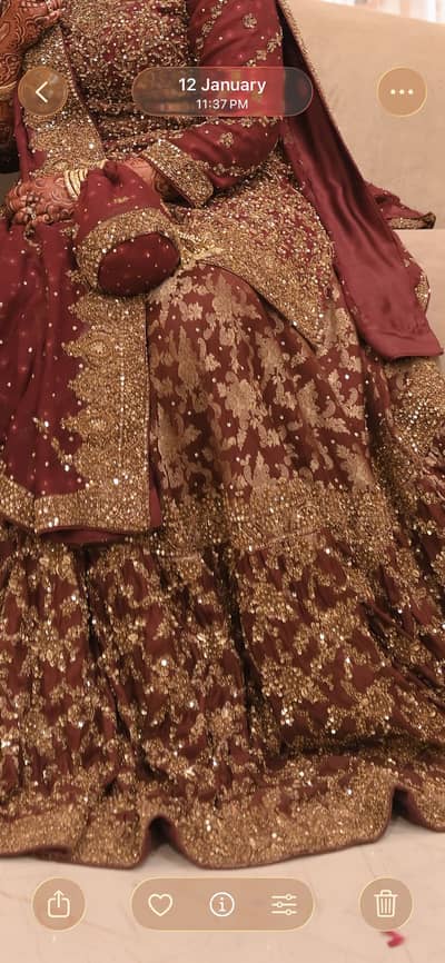 Barat bridal khadi net farshi sharara